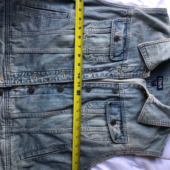 Chaps Faded Denim Vest - Picture 9 of 12